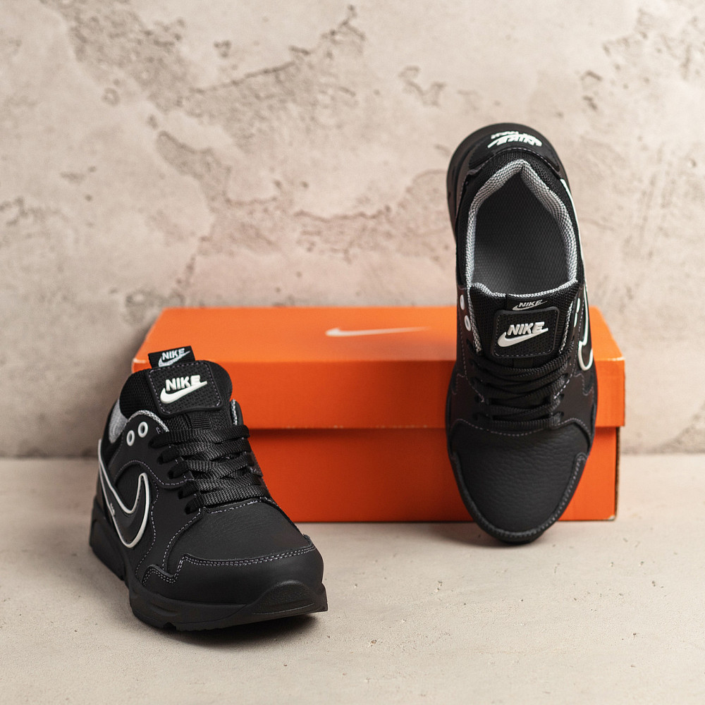 Підліткові шкіряні кросівки Air Max Black Київ - зображення 10