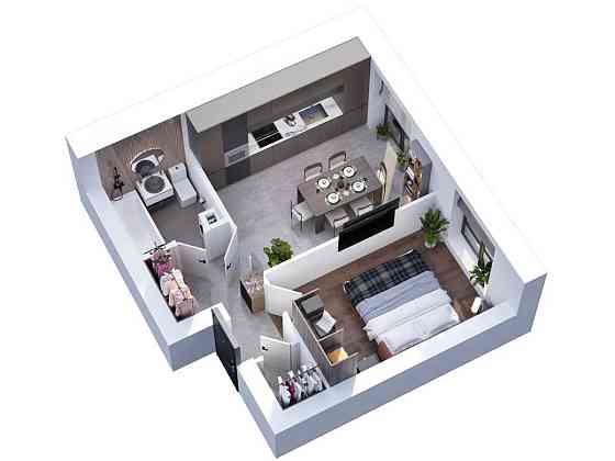 продажа 1-к квартира Киево-Святошинский, Гатное, 38700 $ 