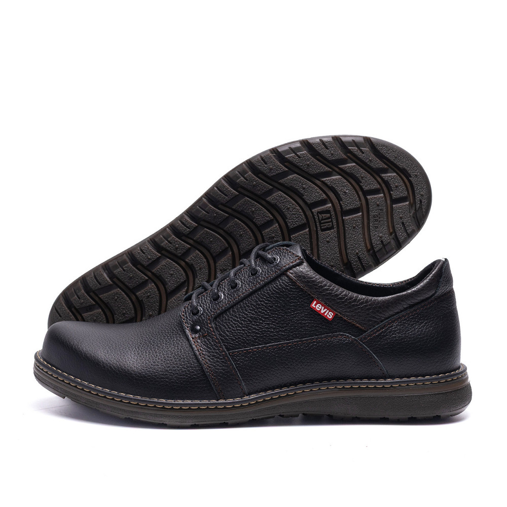 Мужские кожаные туфлі LV Black Київ - зображення 1