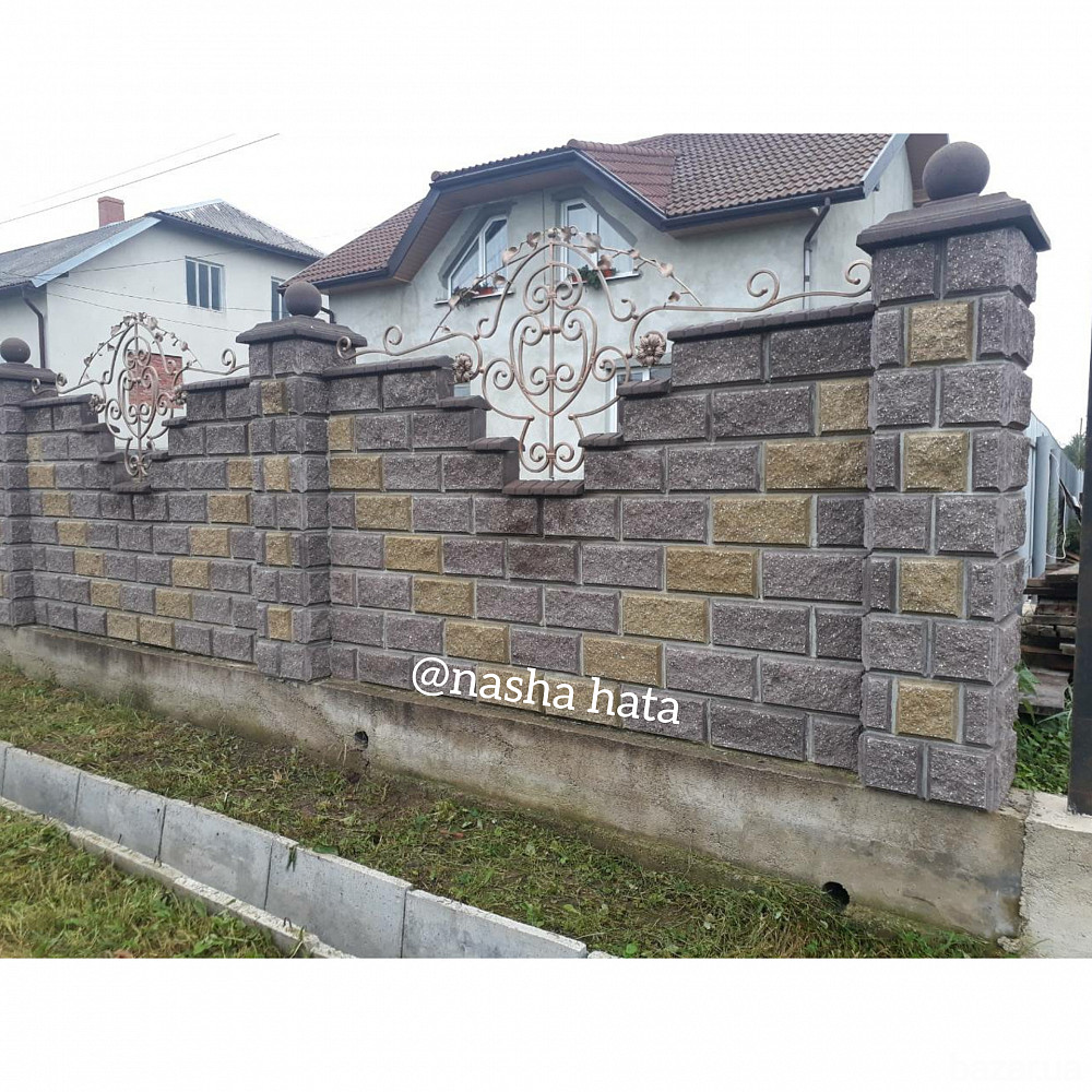 Паркан із блоку декоративного Львів - зображення 4