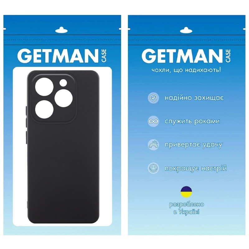 Чехол TPU GETMAN Liquid Silk Full Camera для Infinix Hot 40i Херсон - зображення 2