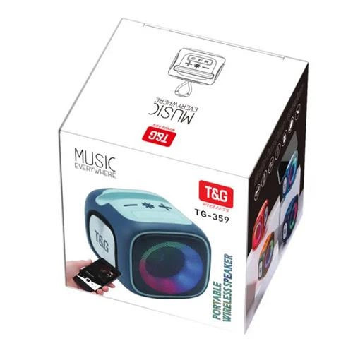 Колонка портативная Bluetooth T&G TG359 blue синяя Київ - зображення 2