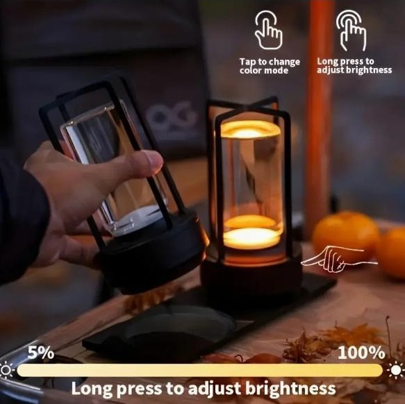 Кристальна LED лампа, 2000mAh, сенсорне керування, USB зарядка Київ - зображення 5