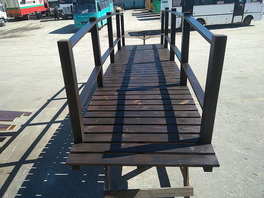 Місток садовий.Місток з дерева.Мостик деревянный декоративный. Мостик из дерева. Декоративный мостик Київ - зображення 9