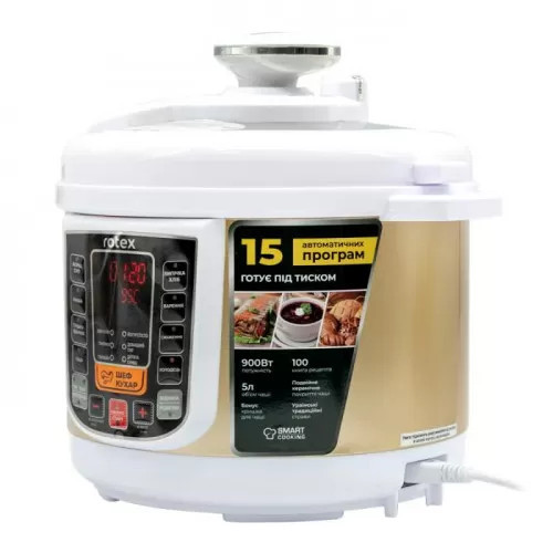 Мультиварка-скороварка Rotex REPС58-G 900 Вт Київ - зображення 3