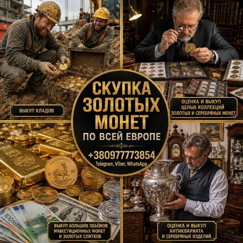 Скупка золотых и серебряных монет в Украине и Европе. Лучшая цена, честно и безопасно. Львов - изображение 1