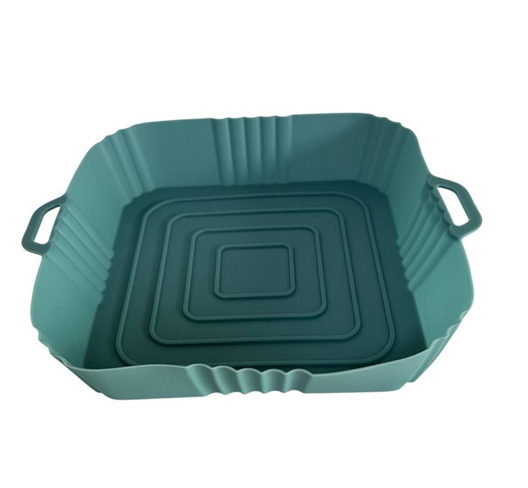 Форма в аерогриль квадртаная силиконовая 19138 19х19х4 см синяя Київ - зображення 1