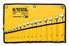 Ключи комбинированные MASTERTOOL SATIN FINISH набор 15 шт (6–19/22 мм) CrV DIN 3113 в чехле 71-2116 Харків
