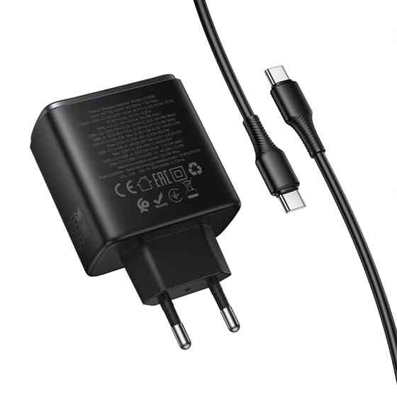 СЗУ Hoco C160A Upgrade PD65W+QC3.0 (1USB-A/2C) + кабель Type-C to Type-C Херсон