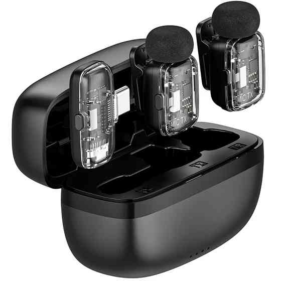 Петличный беспроводной микрофон WIWU WM008 Dual-mic ANC Type-C Херсон