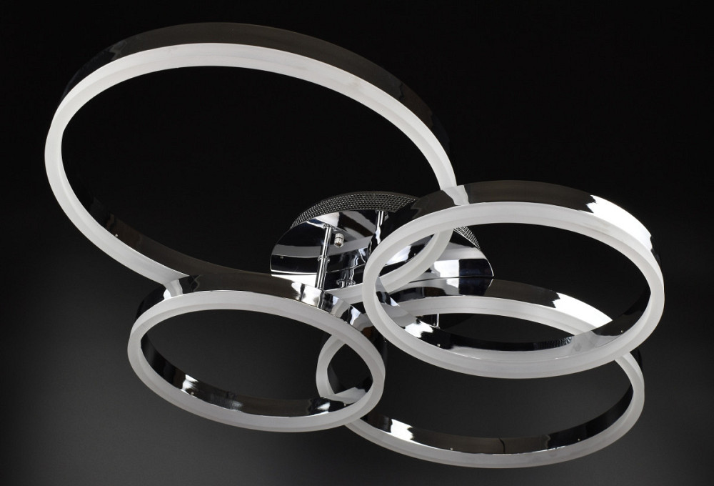 Люстра стельова LED з пультом A8008/2+2-ch Хром 11х63х83 см. Київ - зображення 1