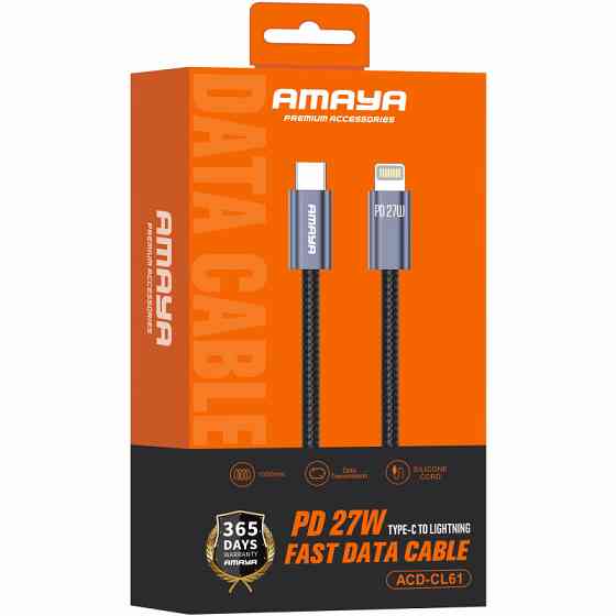 Дата кабель Amaya 61CL Type-C to Lightning 27W (1m) Херсон