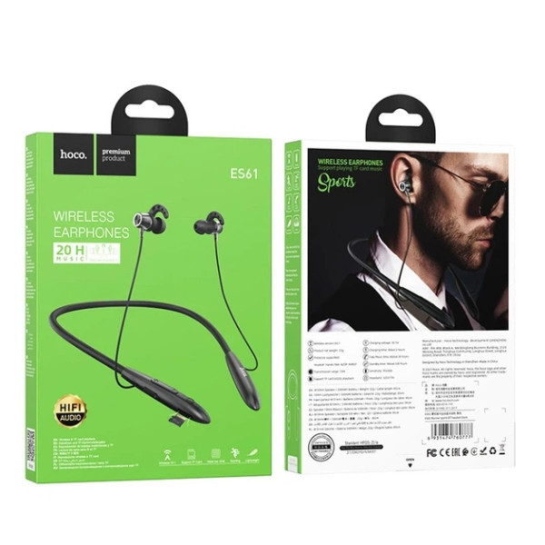 Bluetooth-гарнітура Hoco ES61 Black Харків - зображення 2