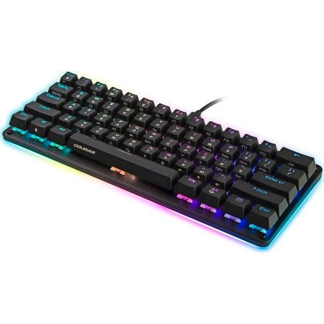 Клавиатура компьютерная проводная Cougar PURI MINI RGB Red Switch CGR-WM1MI-PRMR черная Київ - зображення 2
