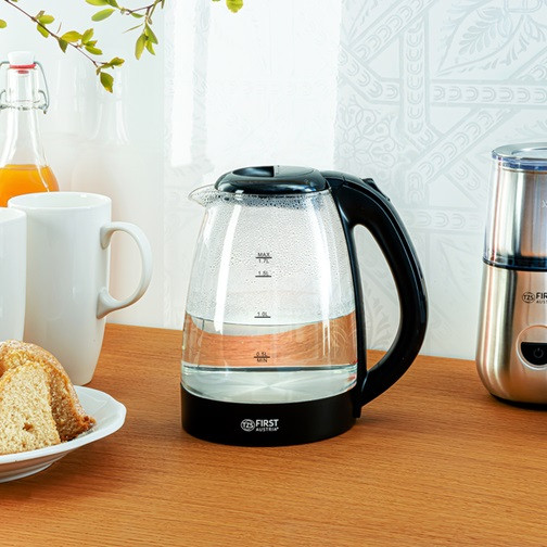 Електрочайник First FA-5404-1-BA 1.7 л черный Киев - изображение 1