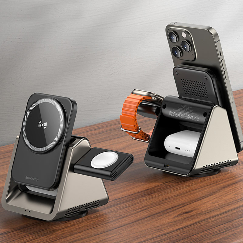 БЗУ Borofone BQ30 Wide 3in1 15W Херсон - зображення 8