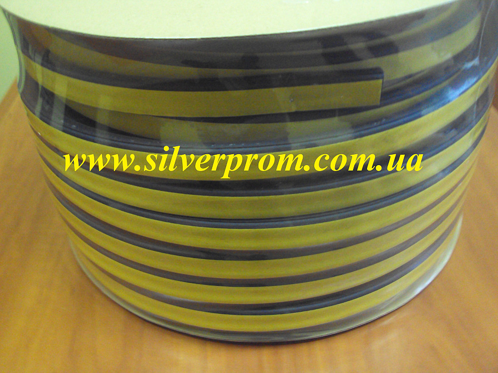 Универсальный уплотнитель с самоклеющейся лентой (D-профиль , 21х15 мм) 50 м, черный Рівне - зображення 1