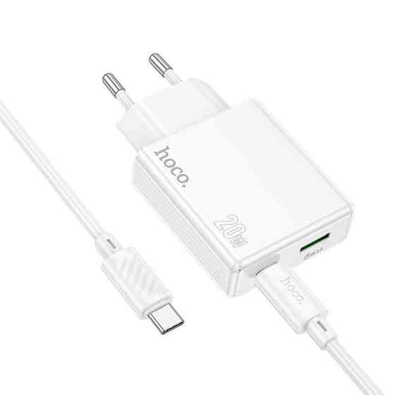 СЗУ Hoco C142A Direct PD20W+QC3.0 (1USB-A/1C) + кабель Type-C to Type-C Херсон