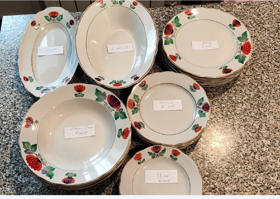 Продам красивый столовый сервис 24 предмета Коростельский фарфор Харьков - изображение 2