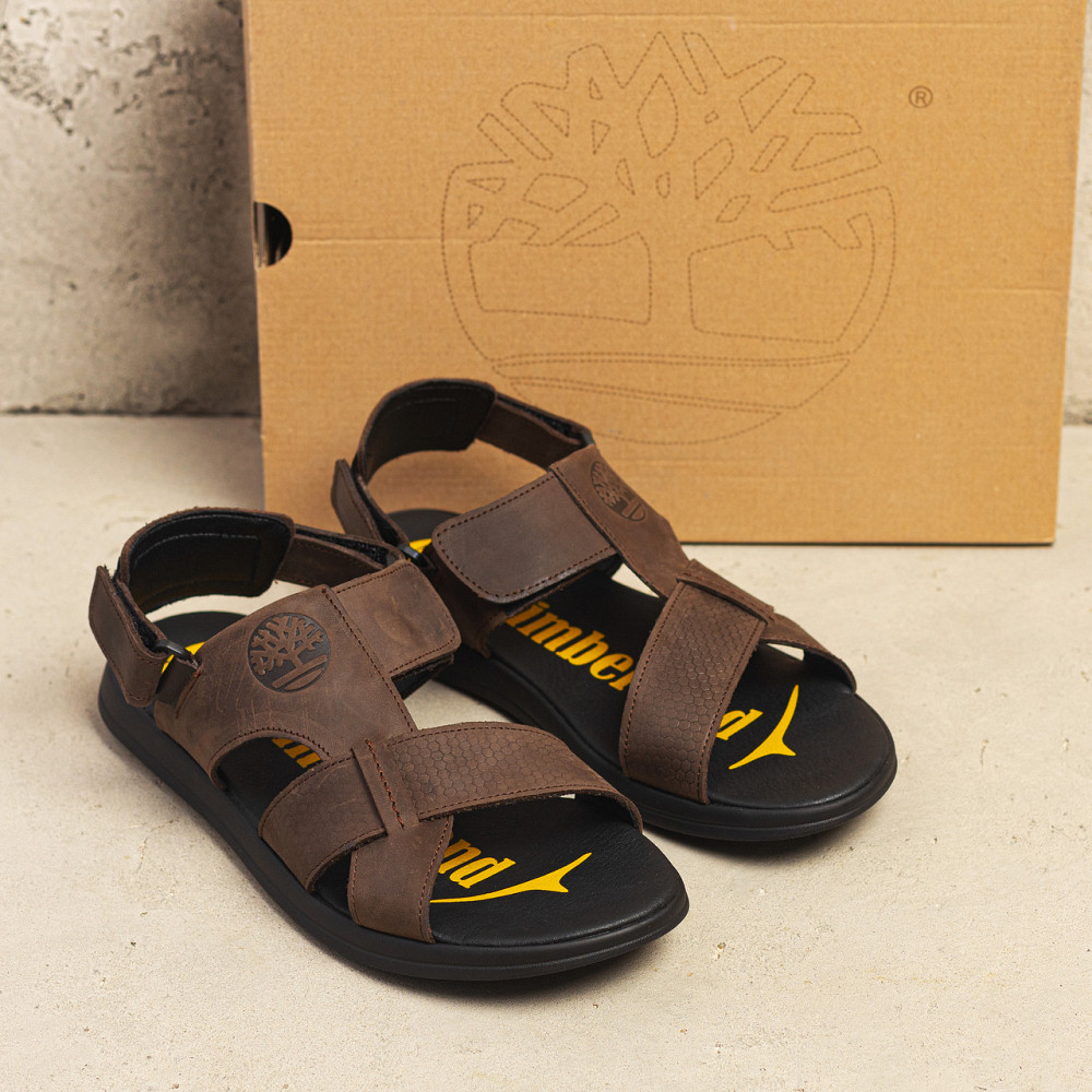 Мужские кожаные сандалии  Brown Київ - зображення 7