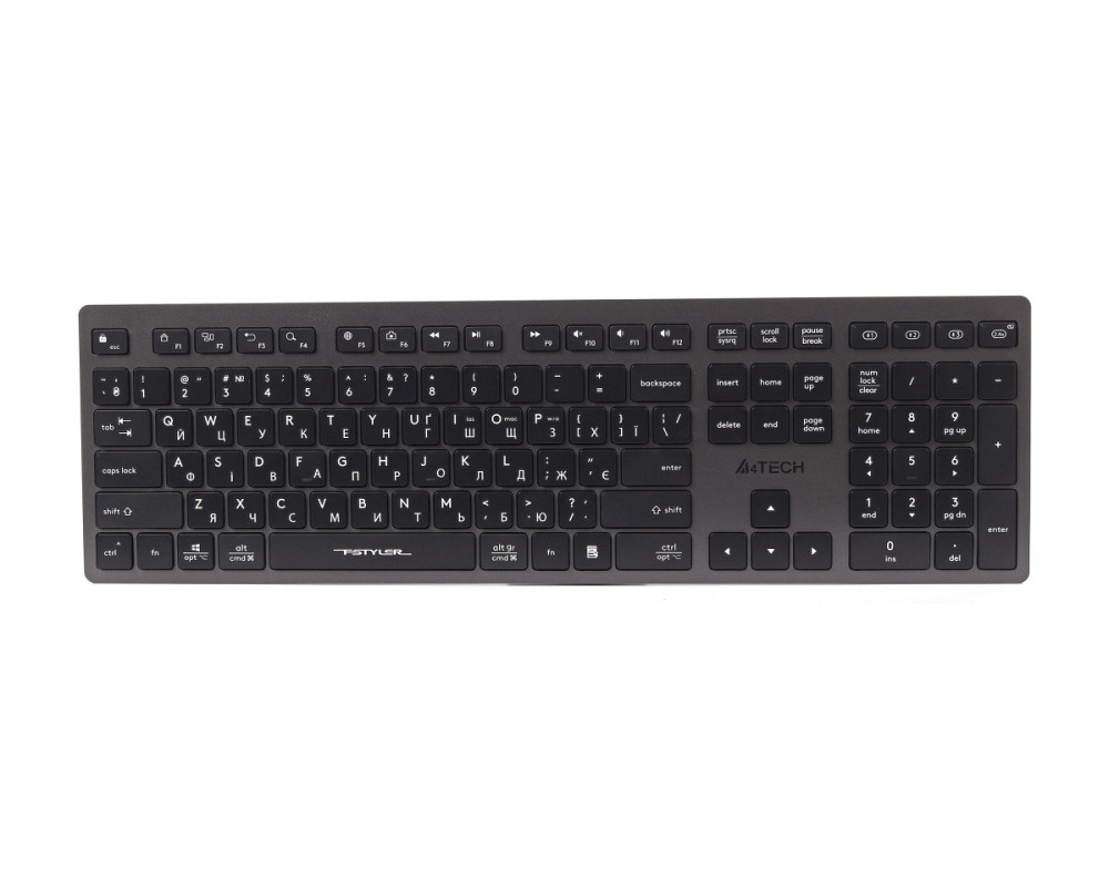 Клавиатура беспроводная A4Tech Fstyler FBX50C(Grey) серая Київ - зображення 1