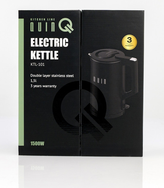 Электрочайник QUIN KTL-101 Black 1.5 л черный Київ - зображення 5