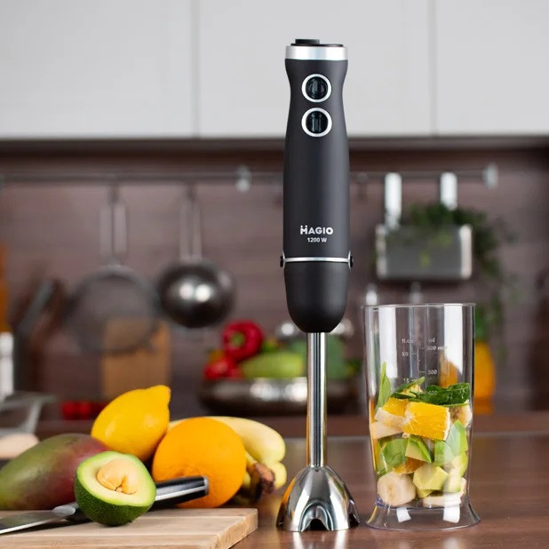 Блендер погружной Magio MG-655 1200 Вт черный Київ - зображення 4