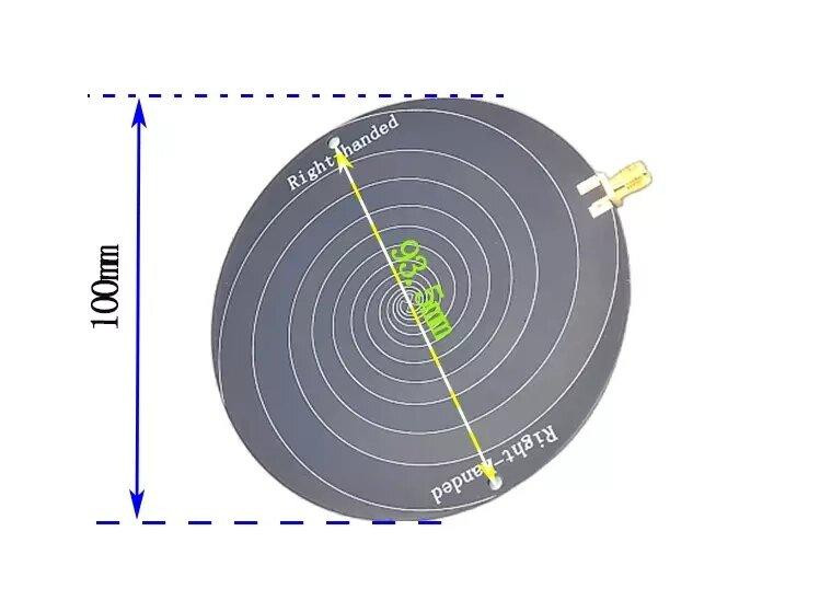 Антенна 1 ГГц - 10 ГГц 3-6 dBi сверхширокополосная, левая (LHCP)/правая (RHCP) поляризация Днепр - изображение 7