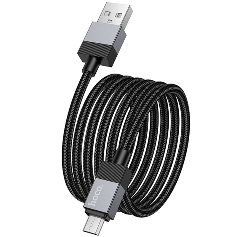 Дата кабель Hoco X110 Honorific USB to MicroUSB 2.4A (1m) Херсон - зображення 3