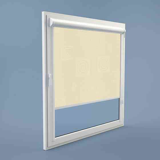 Рулонна штора Rolets Ікеа 2-1800-875 87.5x170 см закритого типу Бежева Киев