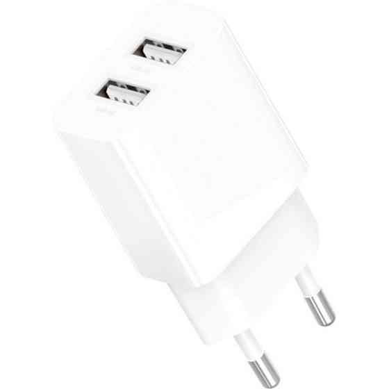 Мережевий зарядний пристрій Gelius Simple GP-HC059 2 USB 2.4A + cable microUSB White (Код товару:418 Харків