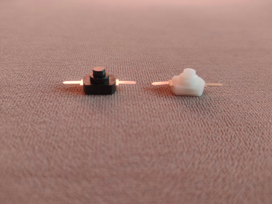 Кнопка белая с фиксацией вкл.выкл Київ - зображення 2