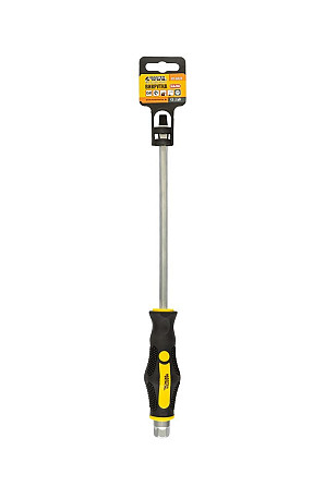Отвёртка ударная шлицевая магнитная MASTERTOOL EXTERNAL HEX SL8х200 мм ручка с TPR покрытием 49-6820 Харків - зображення 7