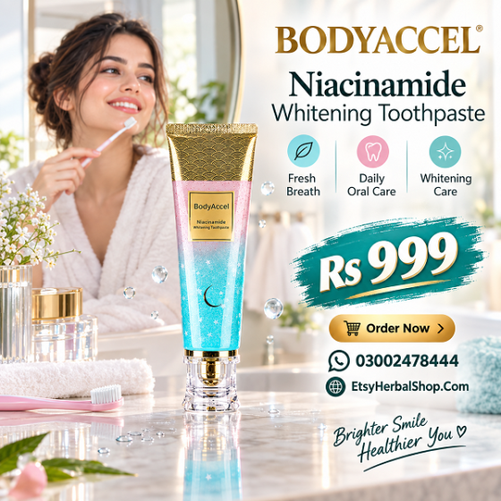 BodyAccel Niacinamide Whitening Toothpaste In Pakistan - 03002478444 Донецьк