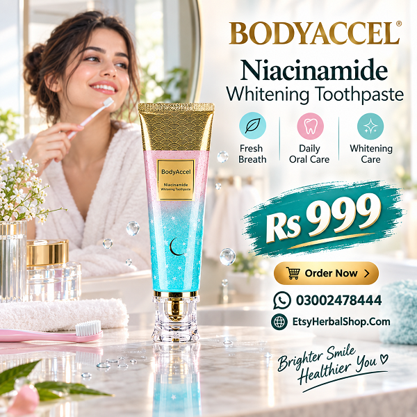 BodyAccel Niacinamide Whitening Toothpaste In Pakistan - 03002478444 Донецьк - зображення 1