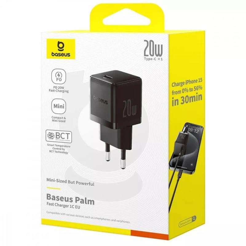 СЗУ Baseus Palm Fast Charger 20W (1USB-C) (P10111602) Херсон - зображення 4