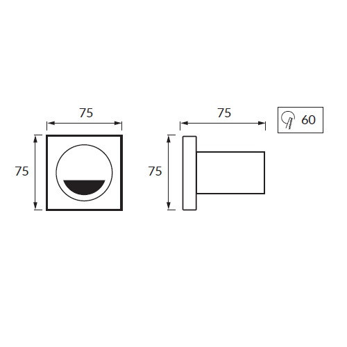 Світильник для підсвічування сходів, Strühm, 3.5W, 5700K, врізний, квадратний, білий, STR-03124 Київ - зображення 2
