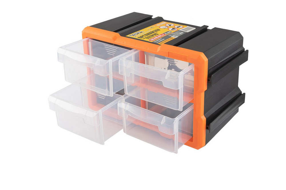 Органайзер наборный MASTERTOOL ТЕТРИС 12" 295х195х160 мм 4 выдвижные секции 79-3104 Харків - зображення 3