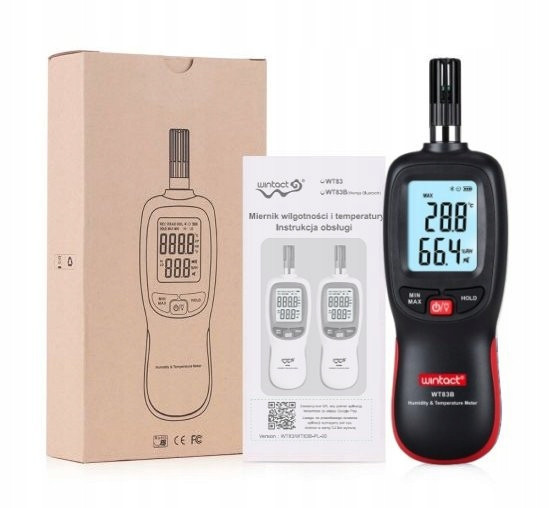 Термогигрометр цифровой Bluetooth 0-100%, -20-70°C WINTACT WT83B Харьков - изображение 10