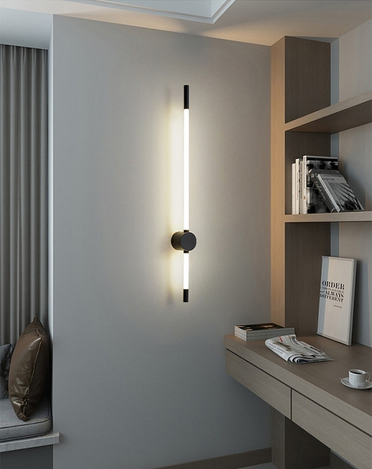 Бра настінна LED YG919/600-bk-k Чорний 9х6х60 см. Киев - изображение 1