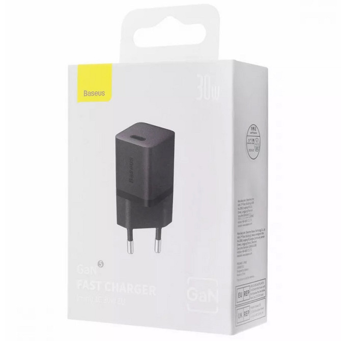 СЗУ Baseus GaN5 Fast Charger (mini) PD30W (1USB-C) (CCGN070) Херсон - изображение 2