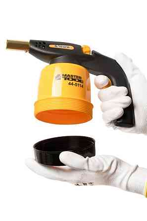 Лампа газовая паяльная MASTERTOOL пьезоподжиг Ø 20 мм/1300°С 1.3 кВт 94.6 г/час 44-5114 Харків