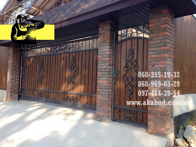 Ворота розпашні, відкатні ворота, автонавіс, паркани, ангари Кривий Ріг - зображення 2