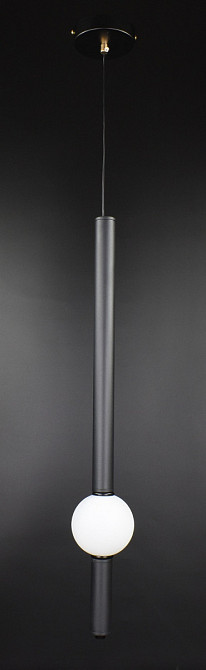 Люстра стельова LED YG517B/1-bk Чорний 65-180х10х10 см. Киев - изображение 1