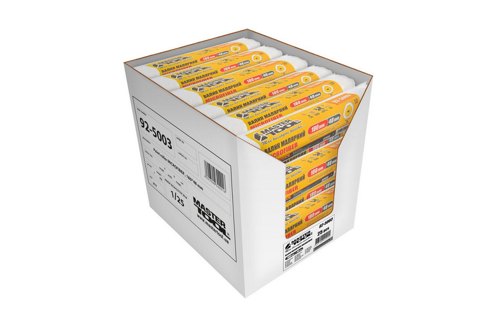 Валик малярный MASTERTOOL Microfiber 48/180/10 мм Ø 8 мм 92-5003_Р Харків - зображення 4