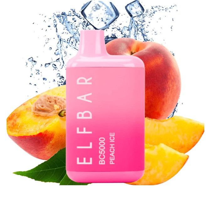 • Персик з льодом • Електрона сигарета Elfbar BC 5000 тяг, 5% Киев - изображение 1