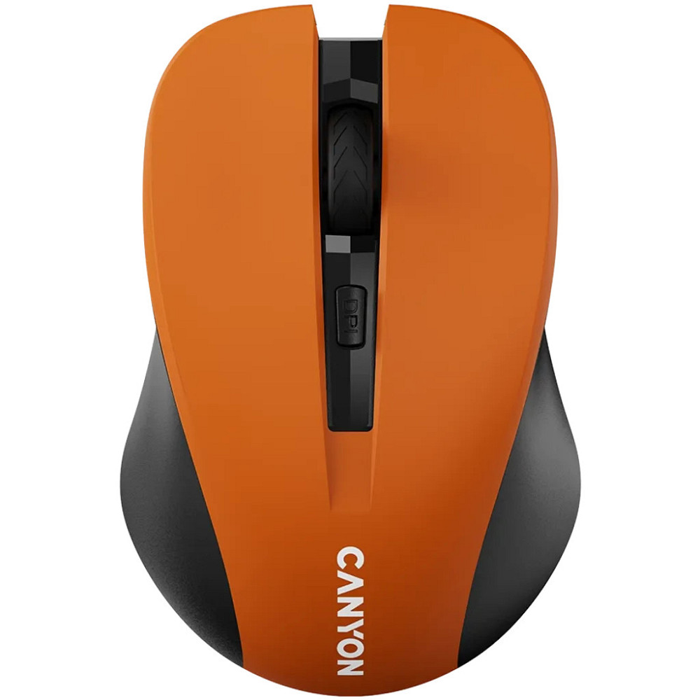 Мышь компьютерная безпроводная Canyon CNE-CMSW1O Orange оранжевая Киев - изображение 1
