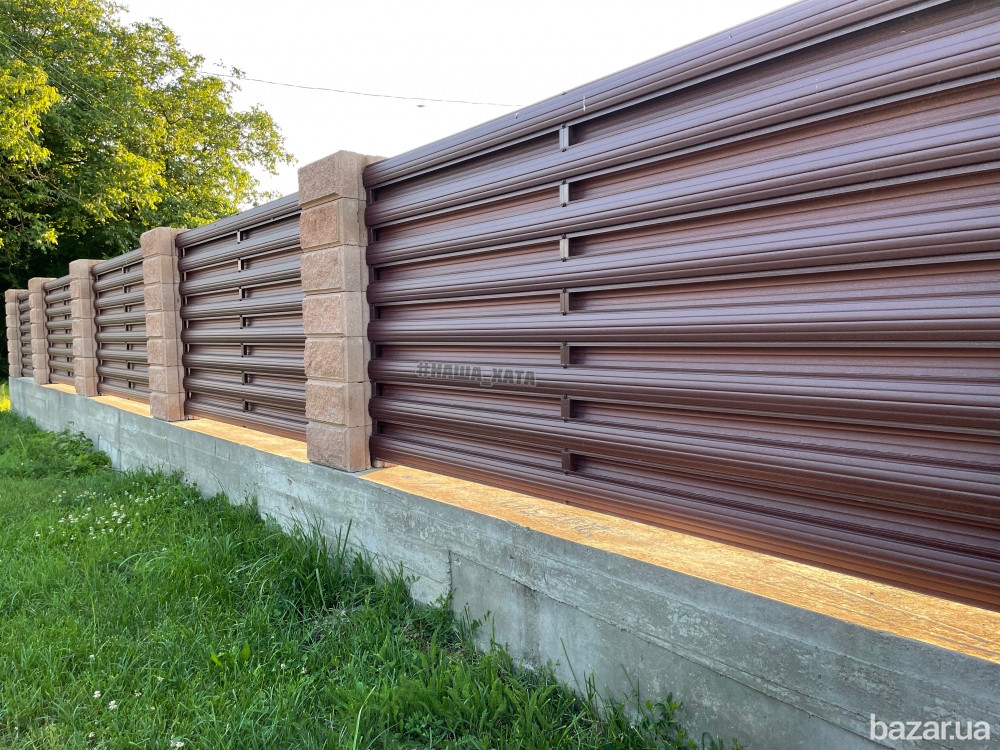 Паркан з металевих штахет Ивано-Франковск - изображение 6