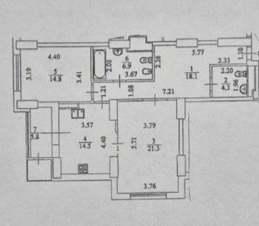 продажа 2-к квартира Киев, Днепровский, 110000 $ Київ - зображення 2