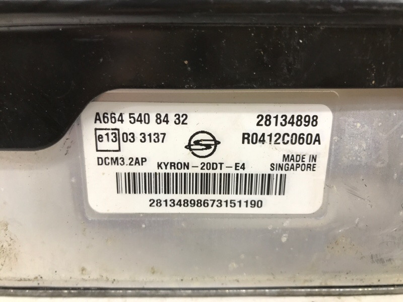 Блок управления двигателем SsangYong Kyron DJ 2.0 DIESEL D20DT 2005 (б/у) Киев - изображение 4